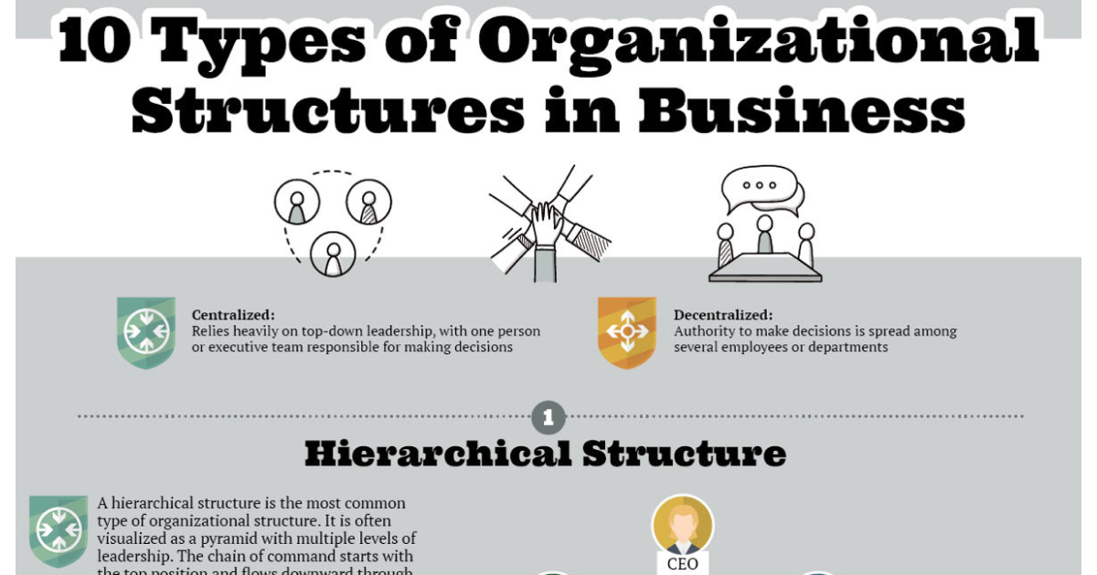 10 Types Of Organizational Structures In Business, Illustrated